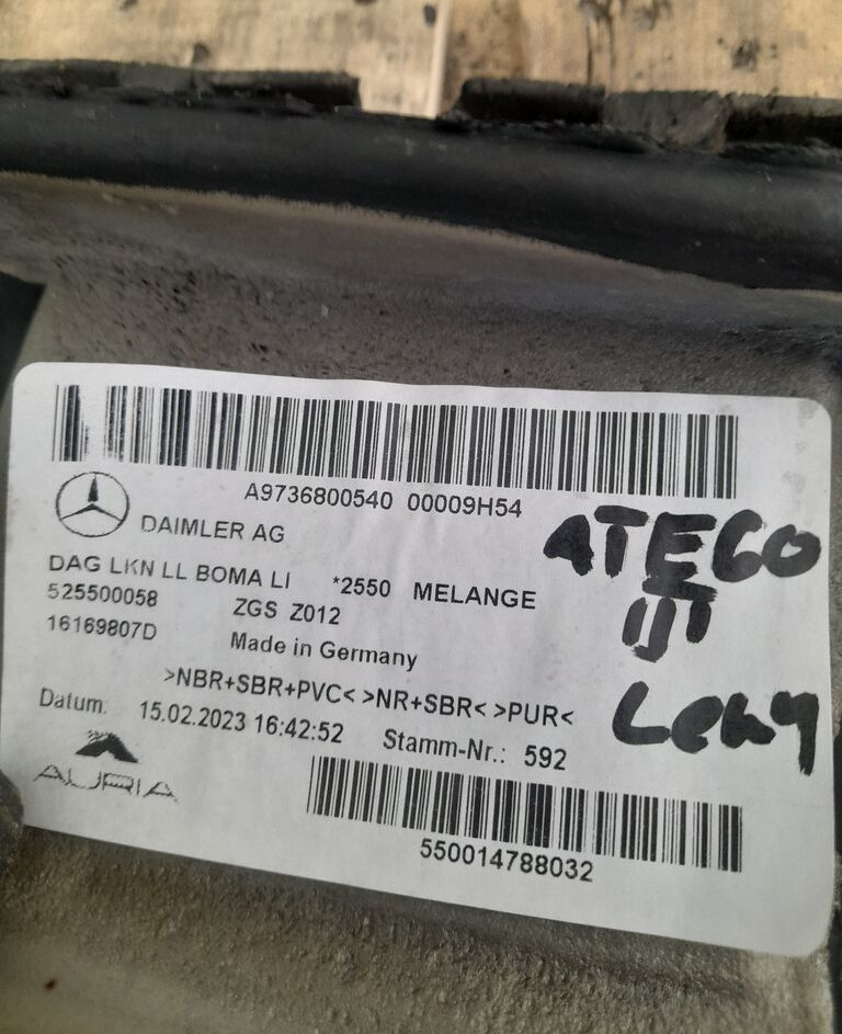 WYKŁADZINA KABINY L Mercedes-Benz ATEGO A9736800540 - الكابينة والداخلية - شاحنة: صور 3 WYKŁADZINA KABINY L Mercedes-Benz ATEGO A9736800540 - الكابينة والداخلية - شاحنة: صور 3