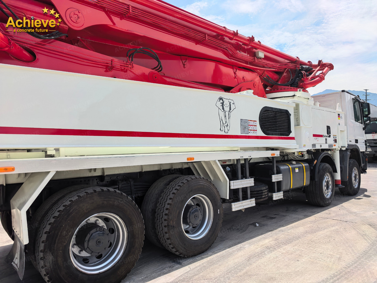 Putzmeister Putzmeister  M56-4RZ Actros 4141Mercedes-Benz Concrete pump truck 【ACHIEVE】TOP CONDITION!!! إيجار Putzmeister Putzmeister  M56-4RZ Actros 4141Mercedes-Benz Concrete pump truck 【ACHIEVE】TOP CONDITION!!!: صور 8