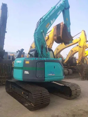 Used Kobelco Zero-Tail Excavator Sk115sr Hydraulic Excavator with Blade for Sale - حفارات زحافة: صور 1 Used Kobelco Zero-Tail Excavator Sk115sr Hydraulic Excavator with Blade for Sale - حفارات زحافة: صور 1