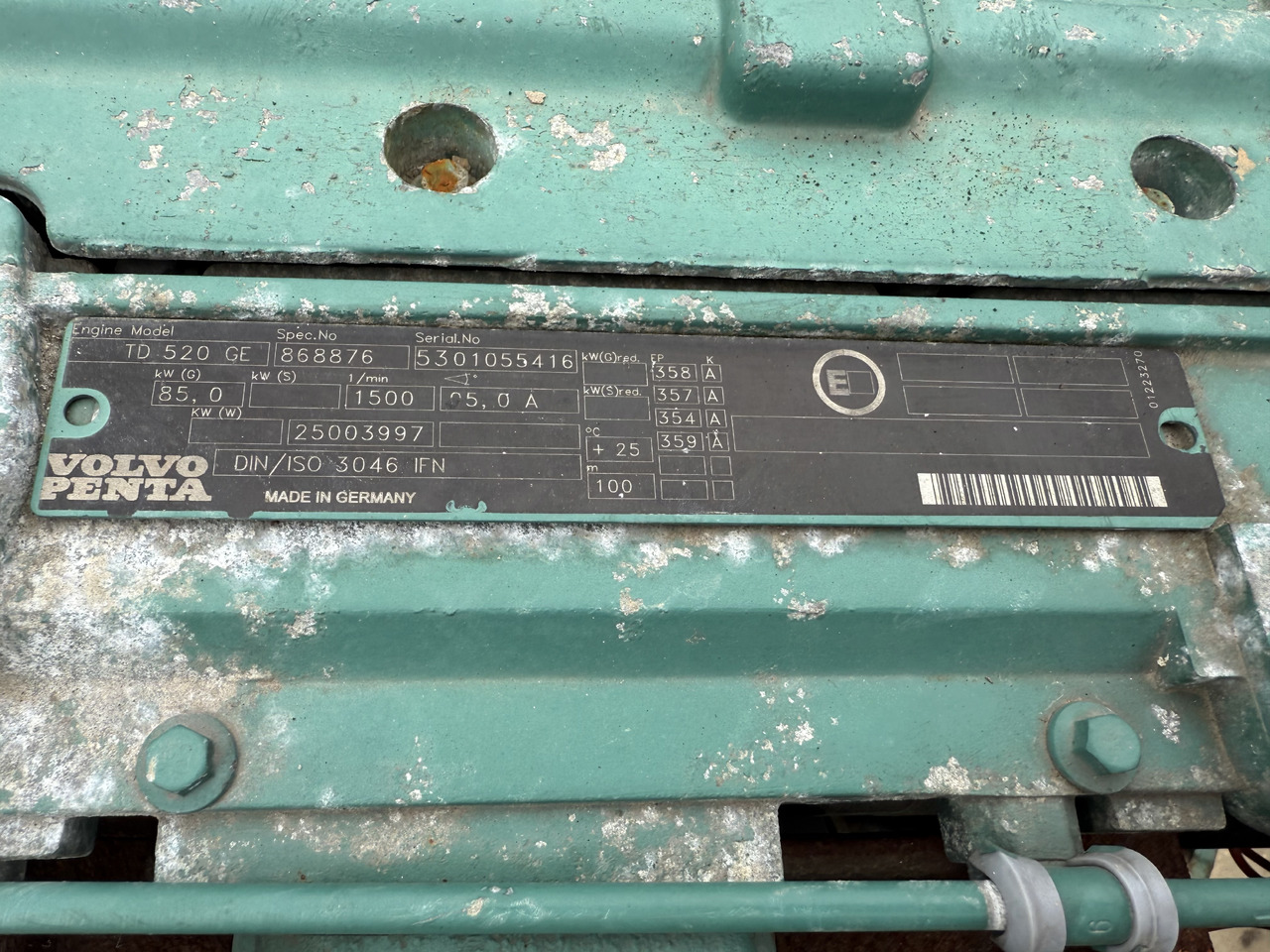 VOLVO PENTA TD520 GE - المحرك - آلات البناء: صور 3 VOLVO PENTA TD520 GE - المحرك - آلات البناء: صور 3