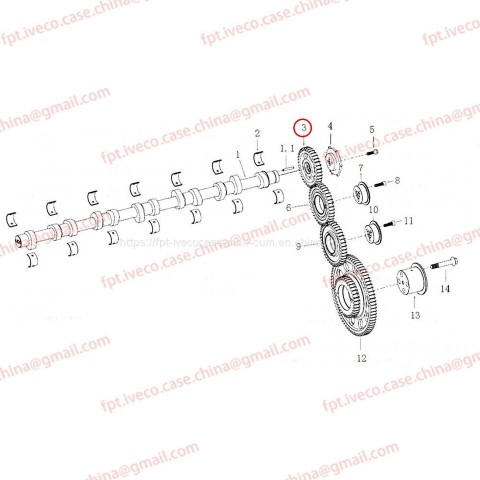 MAN D2066 Camshaft gear 04501-0191 - عمود الحدبات: صور 1 MAN D2066 Camshaft gear 04501-0191 - عمود الحدبات: صور 1