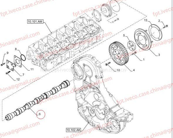 OEM Engine Cursor11 F3GFE613A B001 5801863562 CAMSHAFT F5801465702 F580199815 - عمود الحدبات: صور 2 OEM Engine Cursor11 F3GFE613A B001 5801863562 CAMSHAFT F5801465702 F580199815 - عمود الحدبات: صور 2