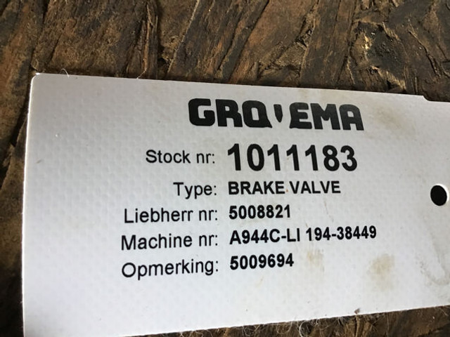 Liebherr Brake Valve - صمام: صور 3 Liebherr Brake Valve - صمام: صور 3