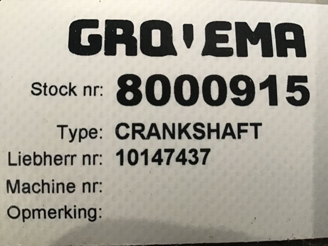 Liebherr Crankshaft - العمود المرفقي: صور 2 Liebherr Crankshaft - العمود المرفقي: صور 2