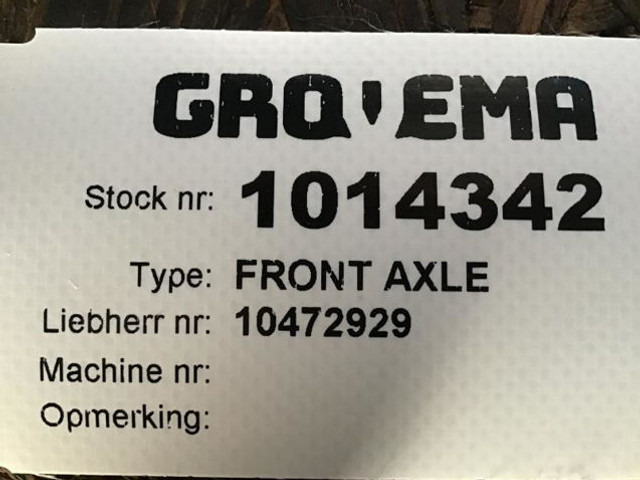 Liebherr Front Axle - المحور و قطع الغيار: صور 4 Liebherr Front Axle - المحور و قطع الغيار: صور 4