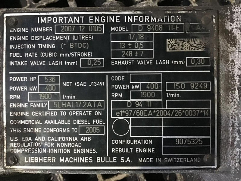 Liebherr Intakepipe - أنبوب سحب الهواء: صور 3 Liebherr Intakepipe - أنبوب سحب الهواء: صور 3