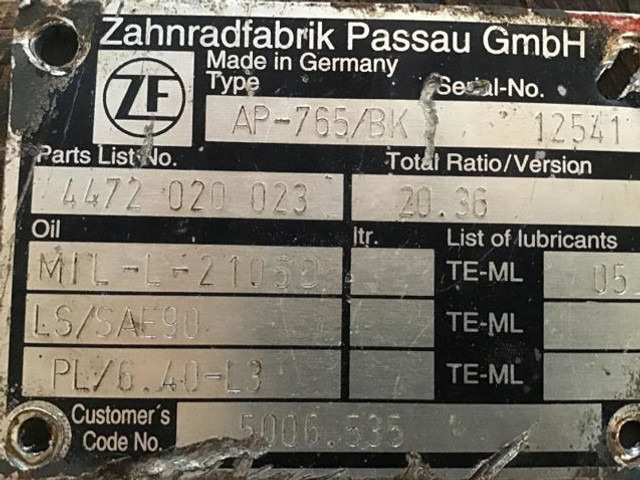 ZF Final Drive - تعليق: صور 4 ZF Final Drive - تعليق: صور 4