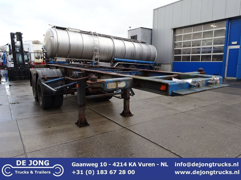 Groenewegen 20 FT Chassis / Steel Suspension / Double Tyres - شاحنات الحاويات / جسم علوي قابل للتغيير نصف مقطورة: صور 1 Groenewegen 20 FT Chassis / Steel Suspension / Double Tyres - شاحنات الحاويات / جسم علوي قابل للتغيير نصف مقطورة: صور 1