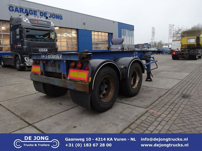 شاحنات الحاويات / جسم علوي قابل للتغيير نصف مقطورة Van Hool 20 FT Container Chassis / Steel Suspension / Double Tyres: صور 1