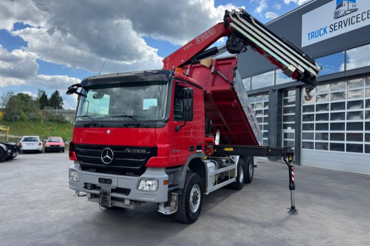 Mercedes-Benz Actros 2646 6x4/4 Fassi 275-8 Kipper - شاحنة كرين: صور 1 Mercedes-Benz Actros 2646 6x4/4 Fassi 275-8 Kipper - شاحنة كرين: صور 1