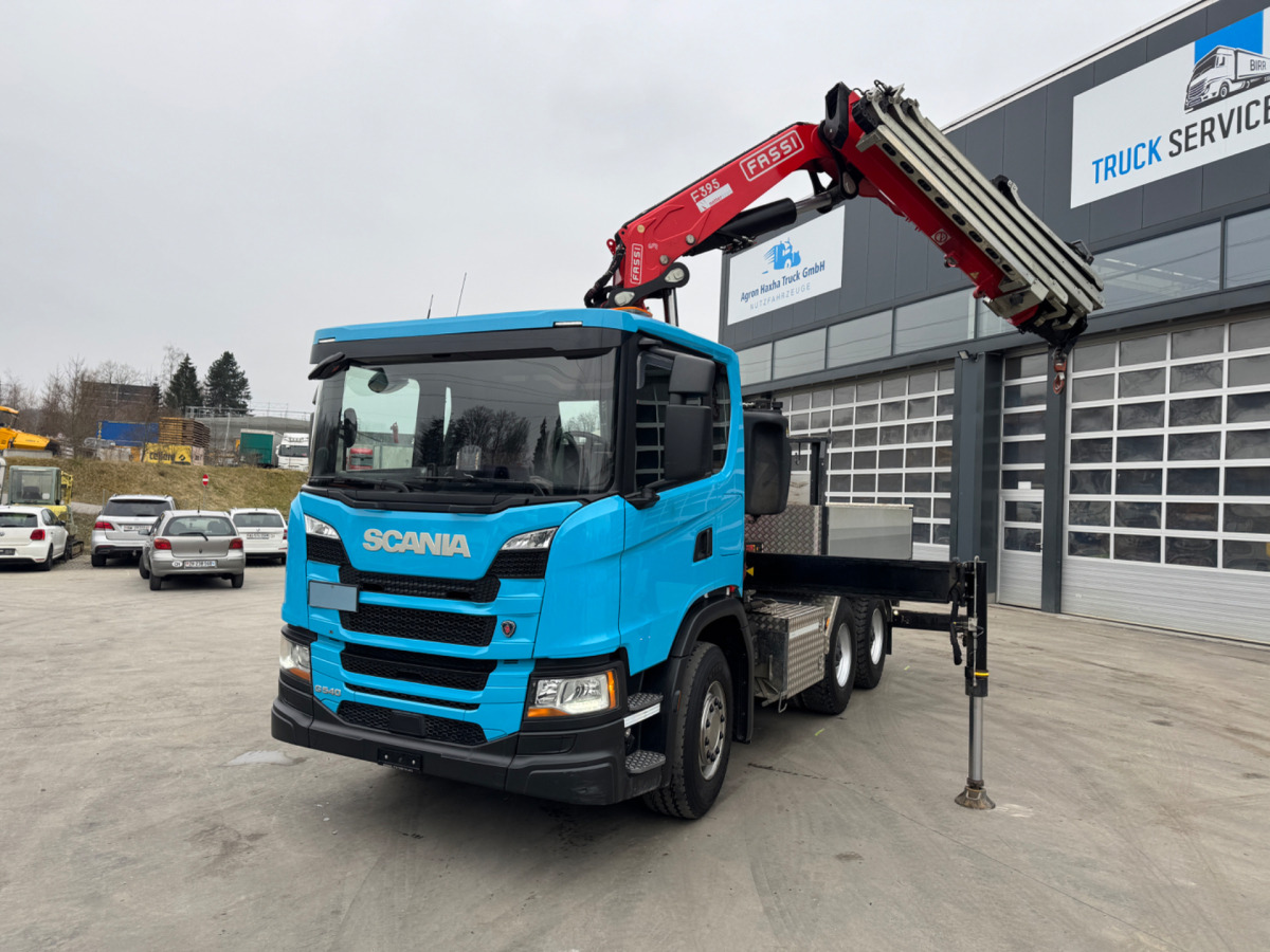 SCANIA G540 6x4 Fassi 395-7 SZM&Pritsche - شاحنة كرين: صور 1 SCANIA G540 6x4 Fassi 395-7 SZM&Pritsche - شاحنة كرين: صور 1