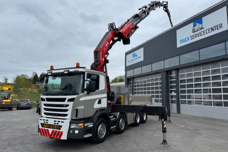 Scania G480 8x4 SZM/Pritsche Fassi 950 - شاحنة كرين: صور 2 Scania G480 8x4 SZM/Pritsche Fassi 950 - شاحنة كرين: صور 2