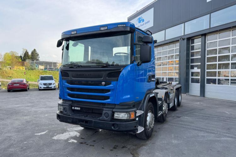 Scania G490 8x4 Trösch Abroll - شاحنة ذات الخطاف: صور 1 Scania G490 8x4 Trösch Abroll - شاحنة ذات الخطاف: صور 1