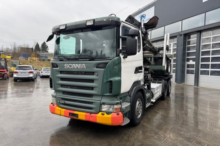Scania R480 6x2 Loglift F265 mit Dolly - شاحنة: صور 1 Scania R480 6x2 Loglift F265 mit Dolly - شاحنة: صور 1