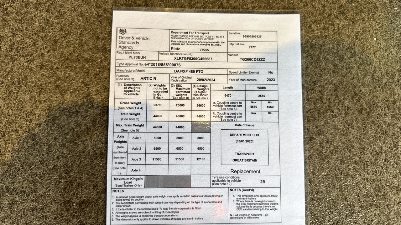 شاحنة جرار Daf XF 480: صور 11