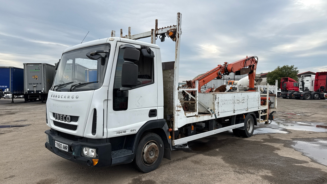IVECO EUROCARGO 75E16 - شاحنات مسطحة, شاحنة كرين: صور 2 IVECO EUROCARGO 75E16 - شاحنات مسطحة, شاحنة كرين: صور 2