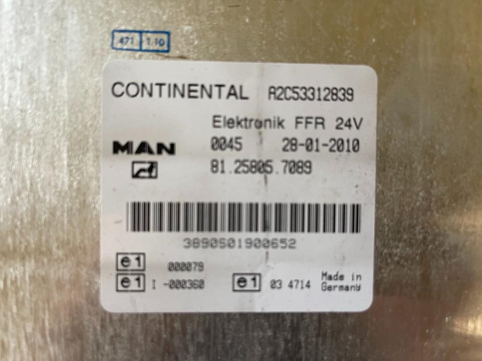 MAN CONTINENTAL VDO Elektronik FFR Steuergerät Nr 81.25805.7089 - كتلة التحكم - شاحنة: صور 2 MAN CONTINENTAL VDO Elektronik FFR Steuergerät Nr 81.25805.7089 - كتلة التحكم - شاحنة: صور 2