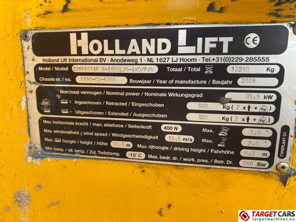 رافعات مقصية Holland Lift B195DL-25 4WD Diesel 4x4 Scissor Work Lift 2150cm: صور 10