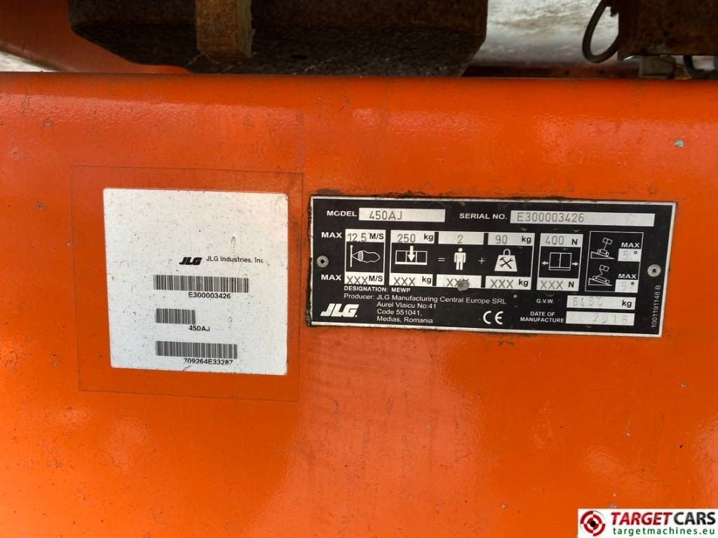 JLG 450AJ Articulated 4x4 Diesel Boom Work Lift 1572cm إيجار JLG 450AJ Articulated 4x4 Diesel Boom Work Lift 1572cm: صور 34 JLG 450AJ Articulated 4x4 Diesel Boom Work Lift 1572cm إيجار JLG 450AJ Articulated 4x4 Diesel Boom Work Lift 1572cm: صور 34