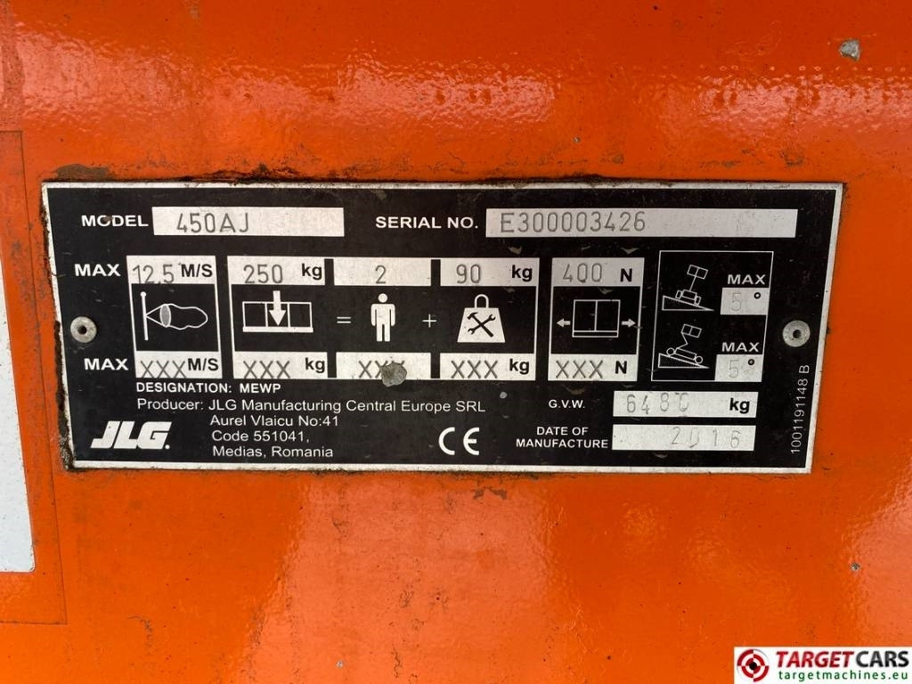 JLG 450AJ Articulated 4x4 Diesel Boom Work Lift 1572cm إيجار JLG 450AJ Articulated 4x4 Diesel Boom Work Lift 1572cm: صور 44 JLG 450AJ Articulated 4x4 Diesel Boom Work Lift 1572cm إيجار JLG 450AJ Articulated 4x4 Diesel Boom Work Lift 1572cm: صور 44