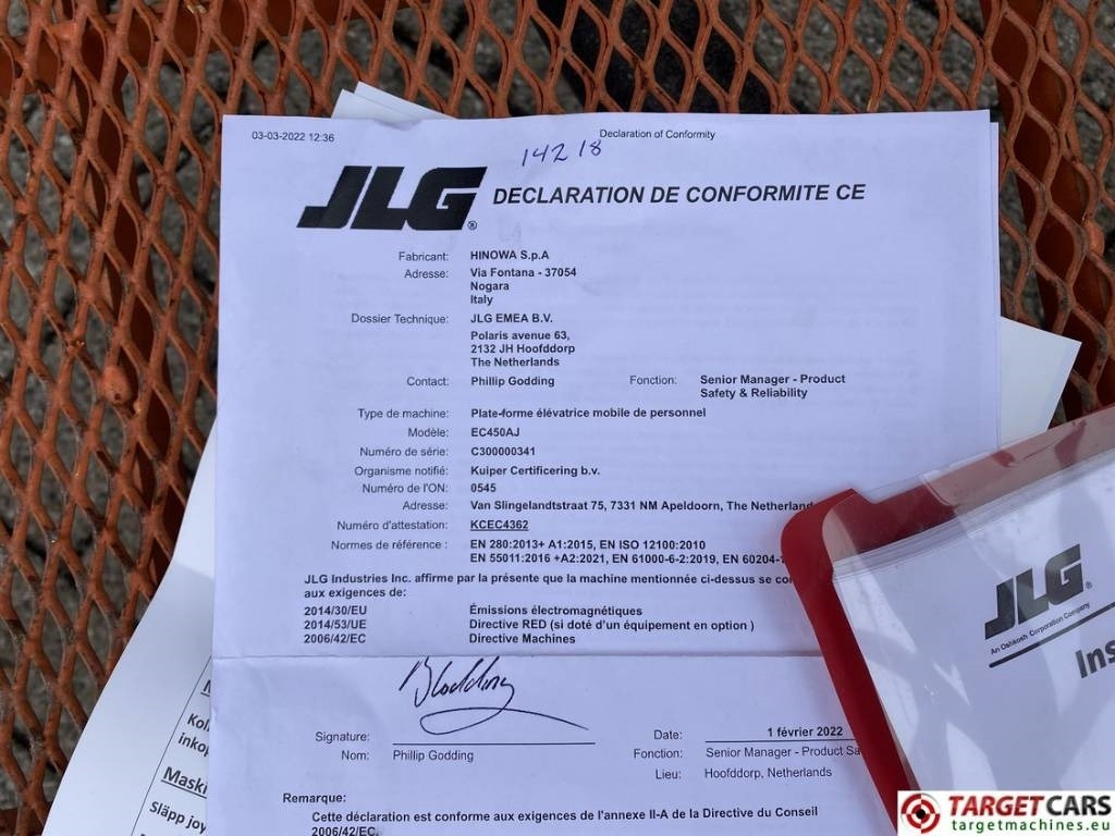 JLG EC450AJ Articulated Lithium-Ion Boom Lift 1572cm إيجار JLG EC450AJ Articulated Lithium-Ion Boom Lift 1572cm: صور 32 JLG EC450AJ Articulated Lithium-Ion Boom Lift 1572cm إيجار JLG EC450AJ Articulated Lithium-Ion Boom Lift 1572cm: صور 32