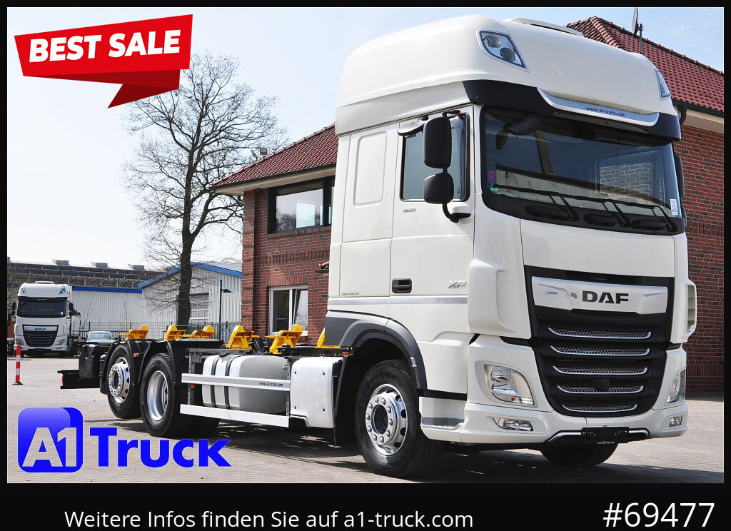 DAF XF 480 Intarder, Multiwechsler 2x AHK - الشاسيه شاحنة: صور 1 DAF XF 480 Intarder, Multiwechsler 2x AHK - الشاسيه شاحنة: صور 1