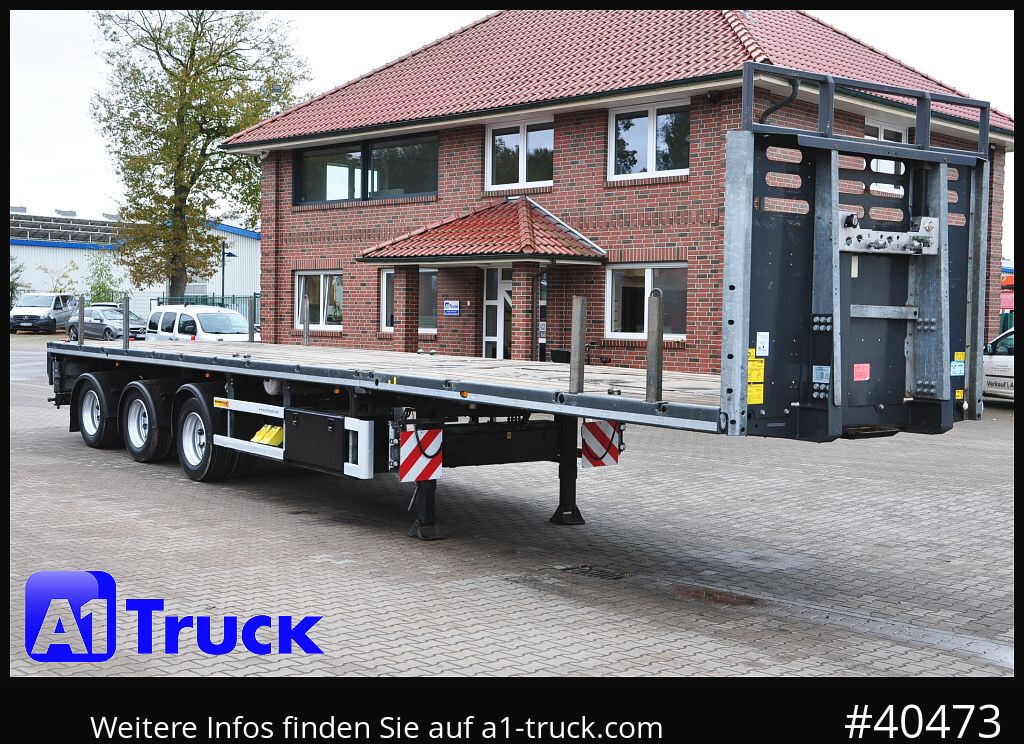 FAYMONVILLE Telemax, 8m Ausschub, Lenkachse, - نصف مقطورة مسطحة: صور 1 FAYMONVILLE Telemax, 8m Ausschub, Lenkachse, - نصف مقطورة مسطحة: صور 1