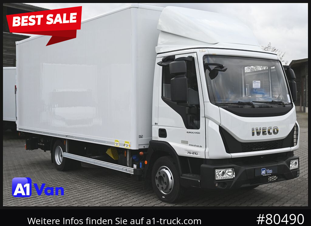 IVECO EuroCargo 75E21/P Koffer, LBW, Klima, Luftfederung - الشاحنات الصغيرة صندوق مغلق: صور 1 IVECO EuroCargo 75E21/P Koffer, LBW, Klima, Luftfederung - الشاحنات الصغيرة صندوق مغلق: صور 1