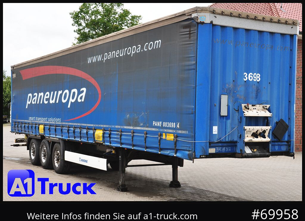 KRONE SD Tautliner, Code XL, BPW, Coil, 1 Vorbesitzer - الخيمة نصف مقطورة: صور 1 KRONE SD Tautliner, Code XL, BPW, Coil, 1 Vorbesitzer - الخيمة نصف مقطورة: صور 1