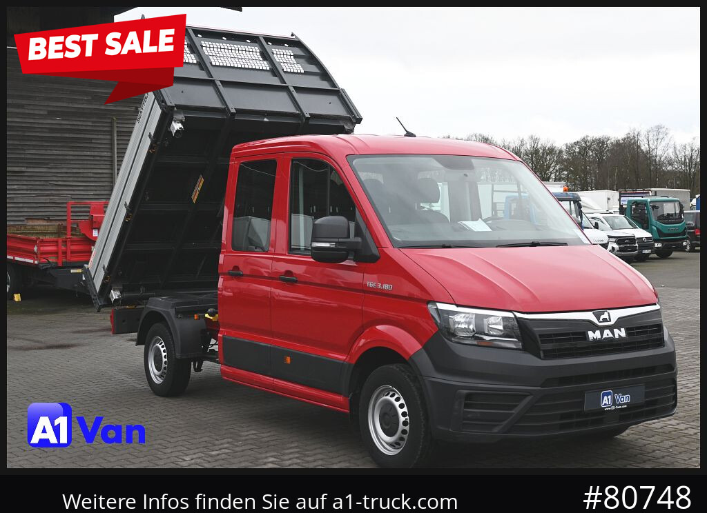 MAN TGE 3.180 Doka Kipper,Klima, AHK - قلاب صغير, الشاحنات الصغيرة كابينة مزدوجة: صور 1 MAN TGE 3.180 Doka Kipper,Klima, AHK - قلاب صغير, الشاحنات الصغيرة كابينة مزدوجة: صور 1