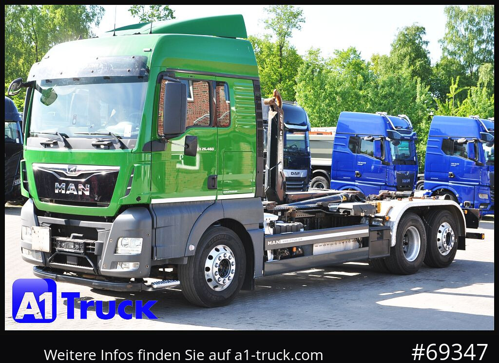 شاحنة ذات الخطاف MAN TGX 26.460 XLX BL 6x2,  Meiller, Funk: صور 13