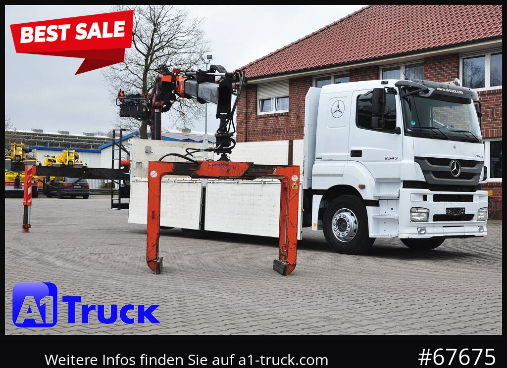 MERCEDES-BENZ Axor 2543,  Atlas 170.2  Kran, Lift-Lenkachse, - شاحنة كرين, شاحنات مسطحة: صور 1 MERCEDES-BENZ Axor 2543,  Atlas 170.2  Kran, Lift-Lenkachse, - شاحنة كرين, شاحنات مسطحة: صور 1
