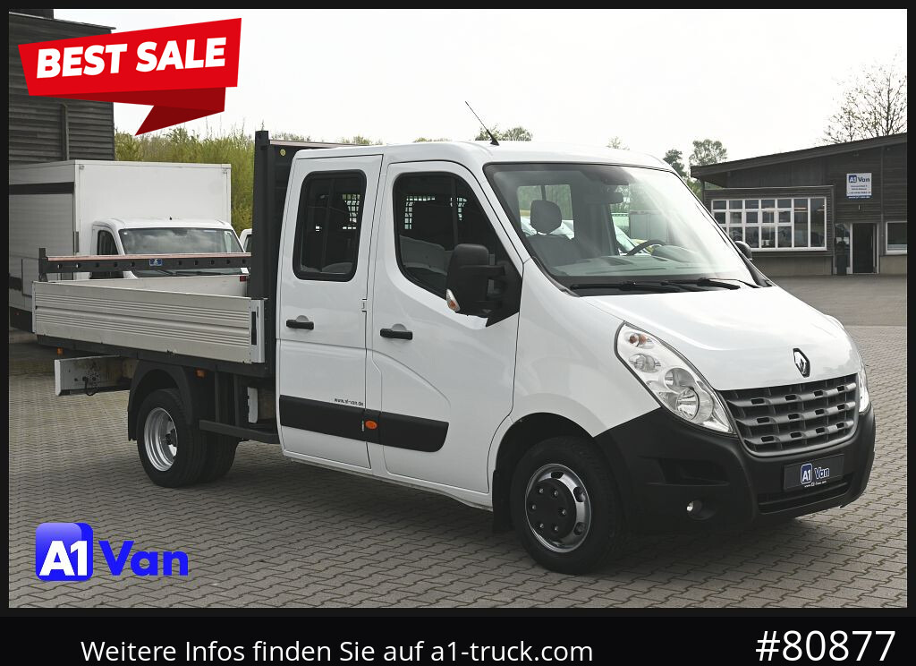 RENAULT Master Pritsche Doka, AHK 3,5Tonnen , Klima, Luftfederung - الشاحنات الصغيرة المسطحة, الشاحنات الصغيرة كابينة مزدوجة: صور 1 RENAULT Master Pritsche Doka, AHK 3,5Tonnen , Klima, Luftfederung - الشاحنات الصغيرة المسطحة, الشاحنات الصغيرة كابينة مزدوجة: صور 1