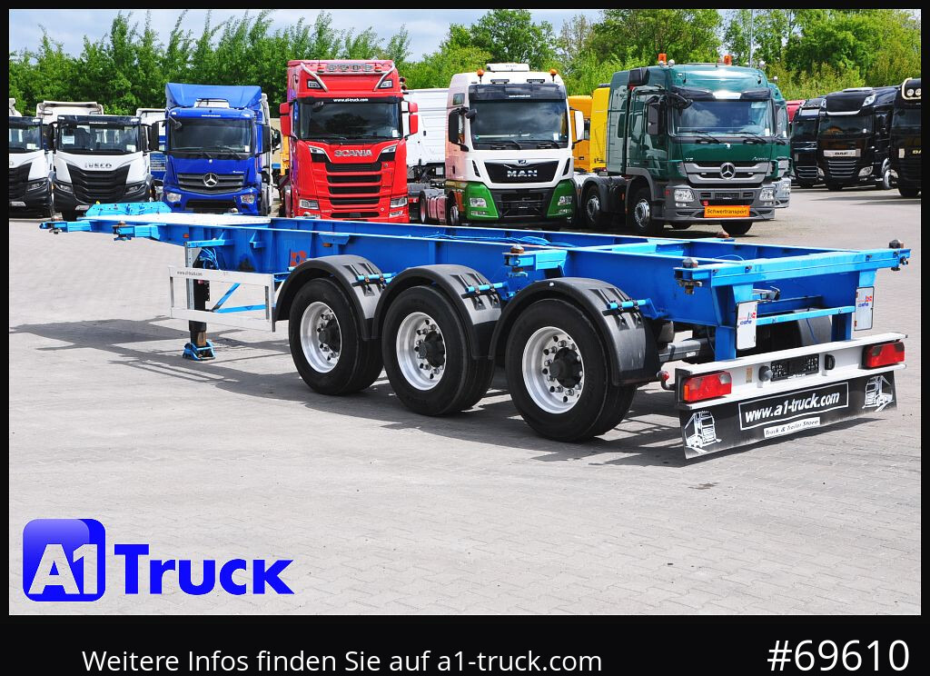 شاحنات الحاويات / جسم علوي قابل للتغيير نصف مقطورة ROHR ADR, Alufelgen, Alurahmen 20- 30 Fuss Container: صور 13