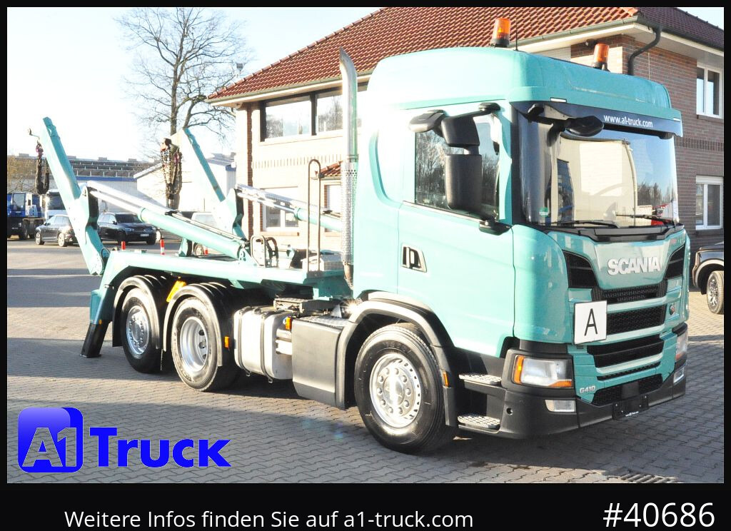 SCANIA G410 Meiller AK 16 Funk Lenkachse - شاحنات قابلة للفك شاحنة: صور 1 SCANIA G410 Meiller AK 16 Funk Lenkachse - شاحنات قابلة للفك شاحنة: صور 1