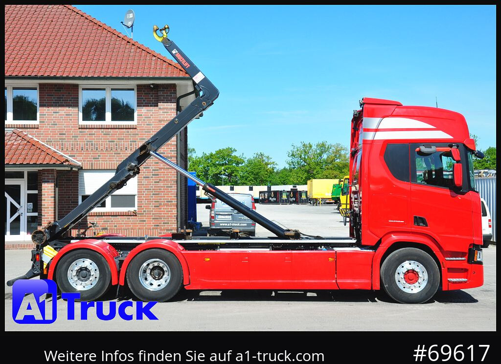 SCANIA R500, Abrollkipper, HIAB, Lift-Lenkachse, - شاحنة ذات الخطاف: صور 3 SCANIA R500, Abrollkipper, HIAB, Lift-Lenkachse, - شاحنة ذات الخطاف: صور 3