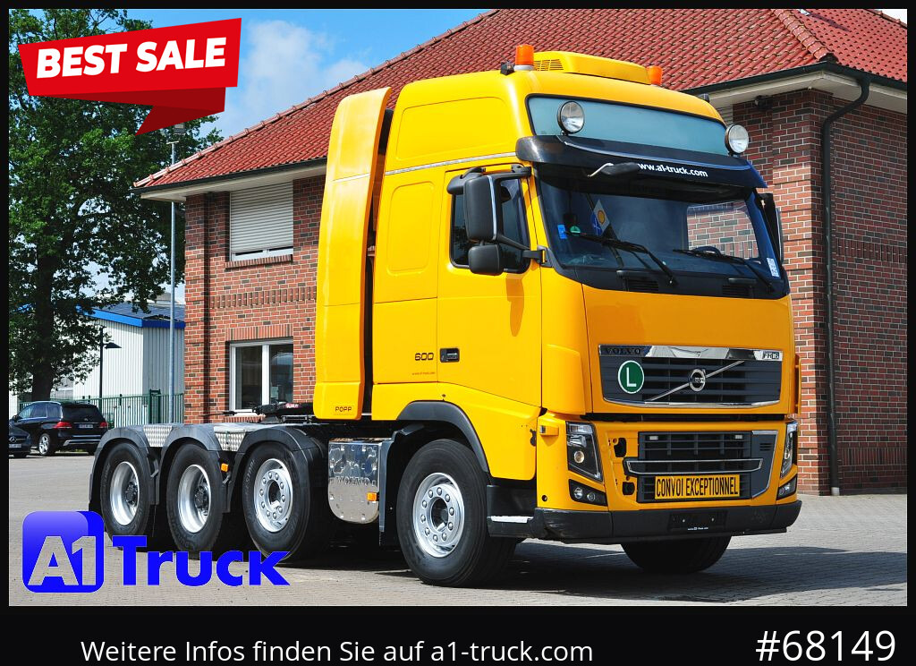 VOLVO FH16, 600, Schwerlast 180to, 8x4, Standklima, Liftachse, - شاحنة جرار: صور 1 VOLVO FH16, 600, Schwerlast 180to, 8x4, Standklima, Liftachse, - شاحنة جرار: صور 1
