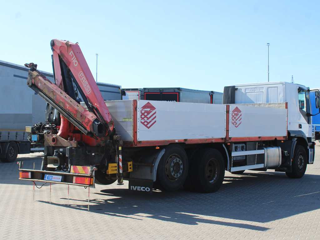 Iveco STRALIS 400, 6X2, EURO 3, HYDRAULIC ARM FASSI F110 - شاحنات مسطحة, شاحنة كرين: صور 4 Iveco STRALIS 400, 6X2, EURO 3, HYDRAULIC ARM FASSI F110 - شاحنات مسطحة, شاحنة كرين: صور 4