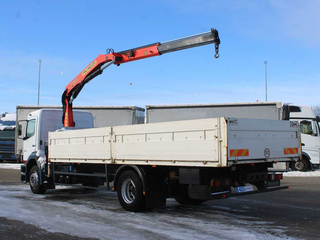 Mercedes-Benz ATEGO 1828, EURO 5, SIDE BOARD, HYDRAULIC ARM PALFINGER PK10000 - شاحنات مسطحة, شاحنة كرين: صور 5 Mercedes-Benz ATEGO 1828, EURO 5, SIDE BOARD, HYDRAULIC ARM PALFINGER PK10000 - شاحنات مسطحة, شاحنة كرين: صور 5