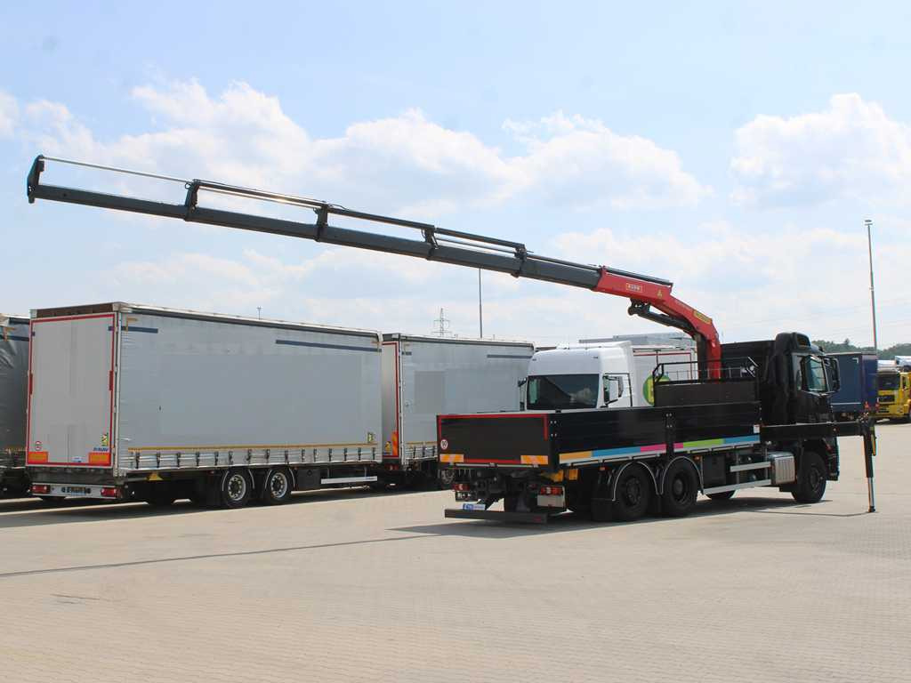 Mercedes-Benz Arocs 2542, 6X2, EURO 6, SIDE PANEL, NAVIGATION, CAMERA, PALFINGER PK 24.001 SLD5 - شاحنات مسطحة, شاحنة كرين: صور 4 Mercedes-Benz Arocs 2542, 6X2, EURO 6, SIDE PANEL, NAVIGATION, CAMERA, PALFINGER PK 24.001 SLD5 - شاحنات مسطحة, شاحنة كرين: صور 4