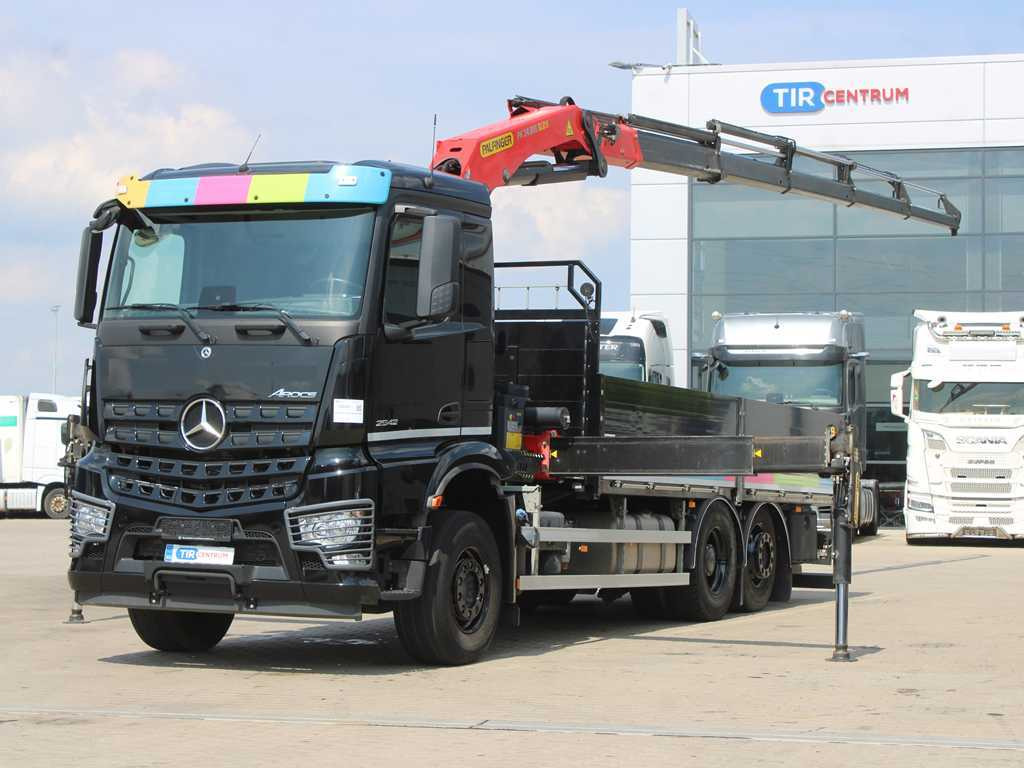 Mercedes-Benz Arocs 2542, 6X2, EURO 6, SIDE PANEL, NAVIGATION, CAMERA, PALFINGER PK 24.001 SLD5 - شاحنات مسطحة, شاحنة كرين: صور 1 Mercedes-Benz Arocs 2542, 6X2, EURO 6, SIDE PANEL, NAVIGATION, CAMERA, PALFINGER PK 24.001 SLD5 - شاحنات مسطحة, شاحنة كرين: صور 1