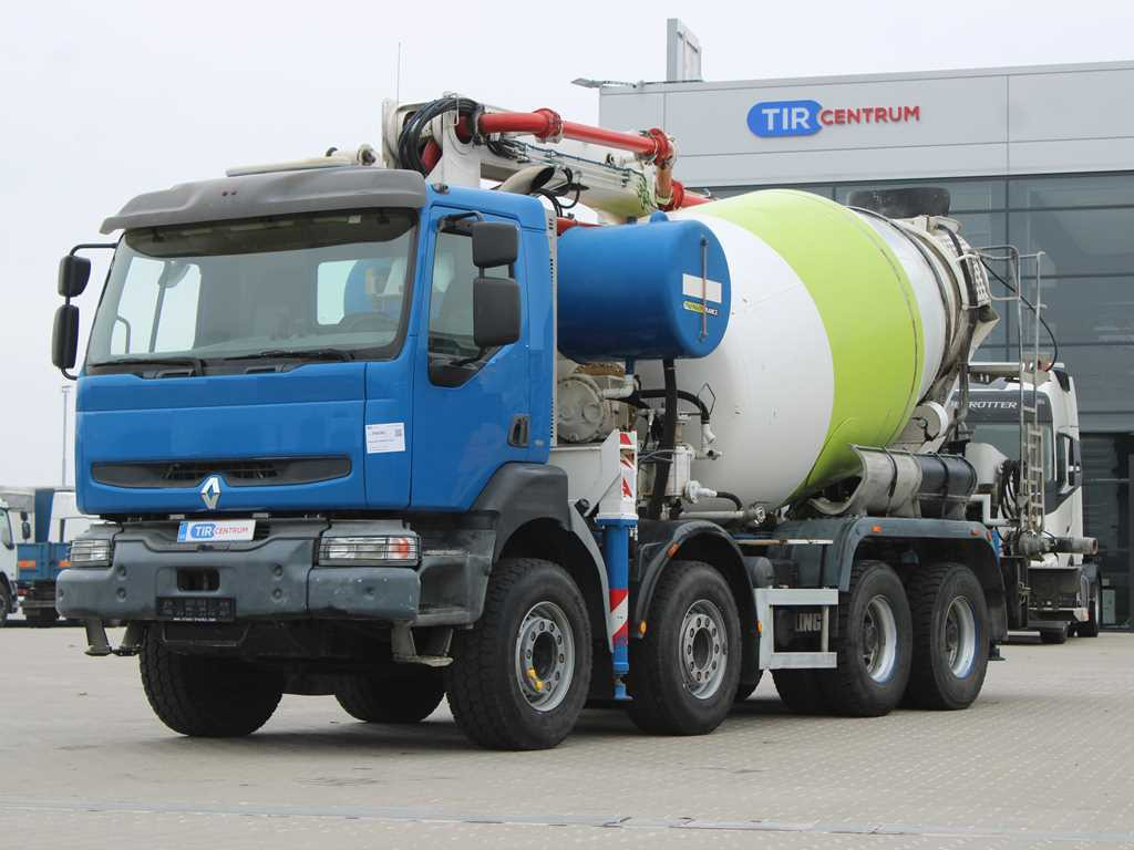 Renault KERAX 420, EURO 3, 7m3, 8X4, CIFA MAGNUM MK 24.4 CONCRETE PUMP - خلاطة مع مضخة: صور 1 Renault KERAX 420, EURO 3, 7m3, 8X4, CIFA MAGNUM MK 24.4 CONCRETE PUMP - خلاطة مع مضخة: صور 1