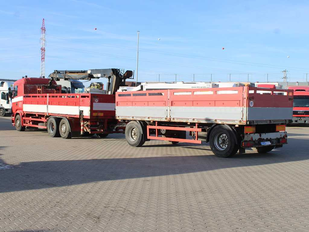 Scania R380, EURO 3, 6X2, LIFT AXLE, HIAB 166K + KOGEL ANBS(1996) - شاحنات مسطحة, شاحنة كرين: صور 5 Scania R380, EURO 3, 6X2, LIFT AXLE, HIAB 166K + KOGEL ANBS(1996) - شاحنات مسطحة, شاحنة كرين: صور 5