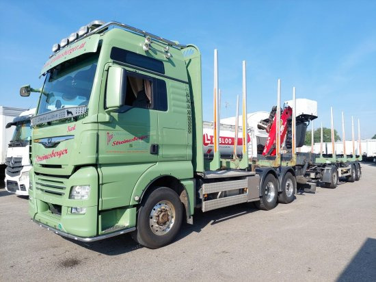MAN TGX 26.500 6x4x4 Holztransporter, Motor Neu - شاحنة قطع الأشجار, شاحنة كرين: صور 1 MAN TGX 26.500 6x4x4 Holztransporter, Motor Neu - شاحنة قطع الأشجار, شاحنة كرين: صور 1