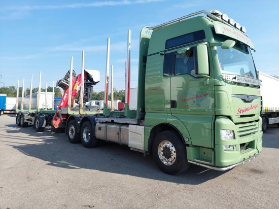 MAN TGX 26.500 6x4x4 Holztransporter, Motor Neu - شاحنة قطع الأشجار, شاحنة كرين: صور 2 MAN TGX 26.500 6x4x4 Holztransporter, Motor Neu - شاحنة قطع الأشجار, شاحنة كرين: صور 2