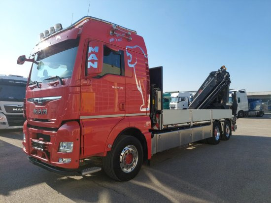 MAN TGX 26.510 BL Pritsche, Intarder, HIAB X-HIPRO 558EP-5, Alu-Felgen, Lenkachse, - شاحنات مسطحة, شاحنة كرين: صور 1 MAN TGX 26.510 BL Pritsche, Intarder, HIAB X-HIPRO 558EP-5, Alu-Felgen, Lenkachse, - شاحنات مسطحة, شاحنة كرين: صور 1