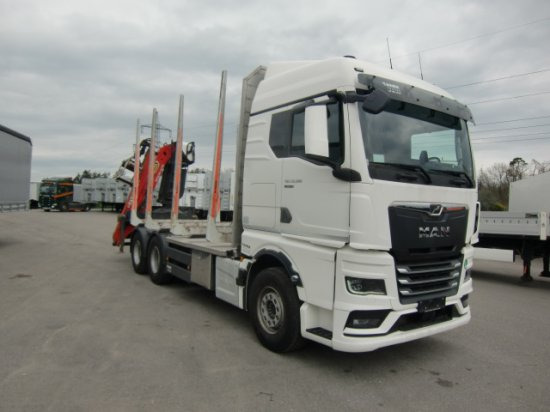 MAN TGX 33.580 BL 6x4, Intarder, Holztransporter, - شاحنة قطع الأشجار, شاحنة كرين: صور 3 MAN TGX 33.580 BL 6x4, Intarder, Holztransporter, - شاحنة قطع الأشجار, شاحنة كرين: صور 3