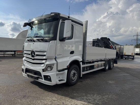 Mercedes-Benz Actros 2653, Retarder, Pritsche, Hiab Hipro 232 ES5 - شاحنات مسطحة, شاحنة كرين: صور 3 Mercedes-Benz Actros 2653, Retarder, Pritsche, Hiab Hipro 232 ES5 - شاحنات مسطحة, شاحنة كرين: صور 3