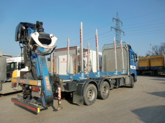 Mercedes-Benz Arocs 3353 6x4 Holztransp., Palfinger Kran Epsilon - شاحنة قطع الأشجار, شاحنة كرين: صور 4 Mercedes-Benz Arocs 3353 6x4 Holztransp., Palfinger Kran Epsilon - شاحنة قطع الأشجار, شاحنة كرين: صور 4
