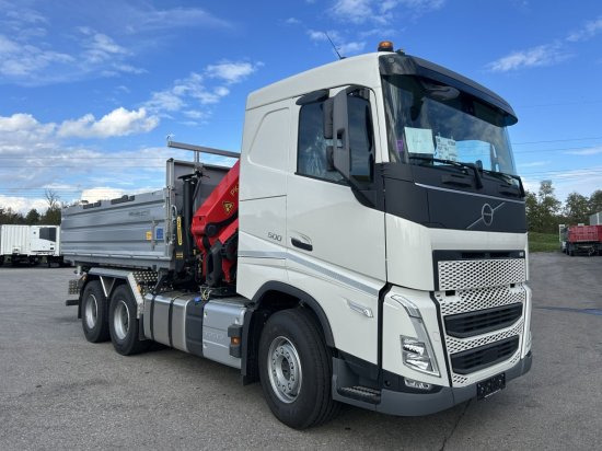 Volvo FH 500 3-Seiten Meiller Kipper mit Palfinger PK22002EH, Retarder, - قلابات: صور 3 Volvo FH 500 3-Seiten Meiller Kipper mit Palfinger PK22002EH, Retarder, - قلابات: صور 3